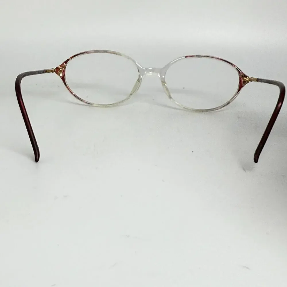 LUXOTTICA LU‎ 4280 W102 CLEAR /ROSE-RED Eyeglasses Frames 52-17-135 H18710